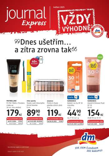 Leták dm drogerie - 1.5.2025 - 28.5.2025.