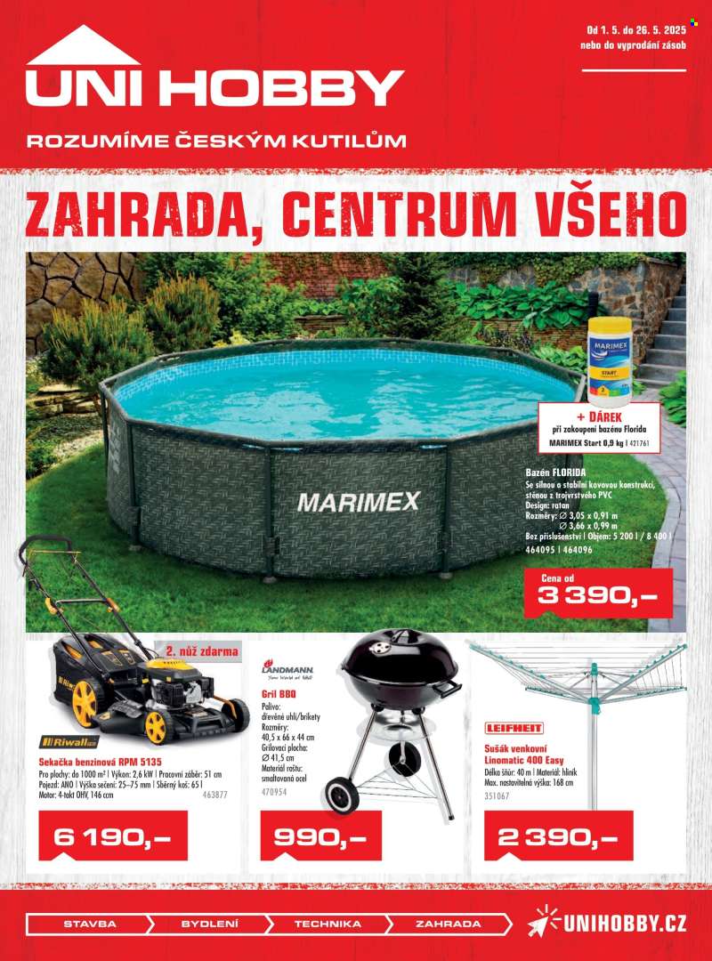 Leták UNI HOBBY - 1.5.2025 - 26.5.2025.