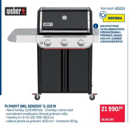 PLYNOVÝ GRIL GENESIS® E-315 W