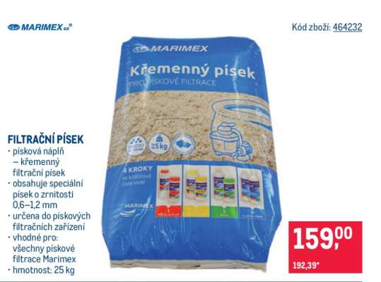 FILTRAČNÍ PÍSEK