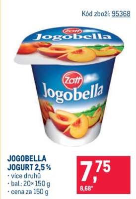 Jogobella jogurt 2,5 %