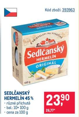 Sedlčanský Hermelín 45 %