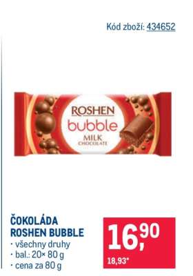 Čokoláda Roshen Bubble