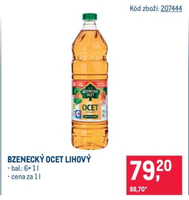 Bzenecký ocet lihový
