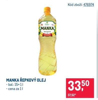 Manka Řepkový olej