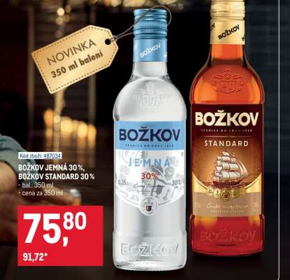 BOŽKOV JEMNÁ 30 %, BOŽKOV STANDARD 30 %