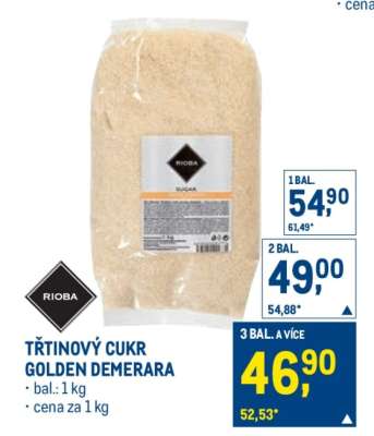 Třtinový cukr Golden Demerara