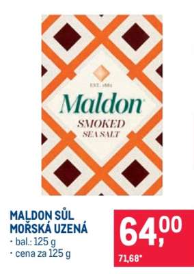 MALDON SŮL MOŘSKÁ UZENÁ