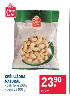 Kešu jádra natural