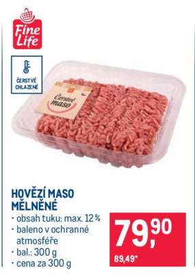 Hovězí maso mělněné