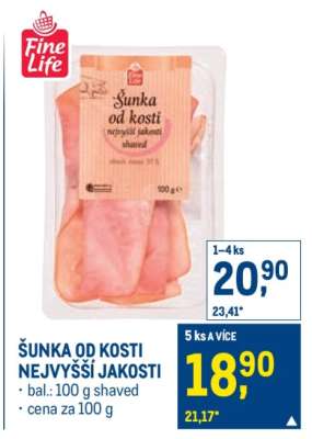 Šunka od kosti nejvyšší jakosti