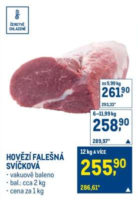 Hovězí falešná svíčková
