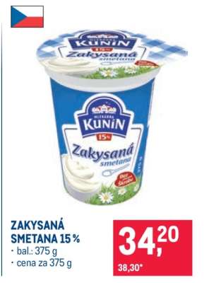 Zakysaná smetana 15%