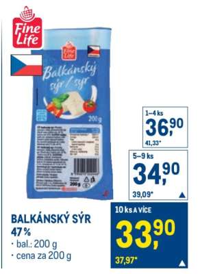 BALKÁNSKÝ SÝR 47 %