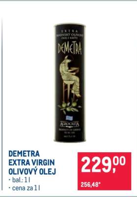 Demetra extra virgin olivový olej