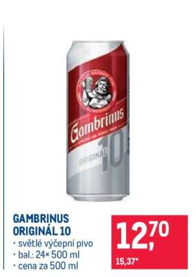 Gambrinus Originál 10