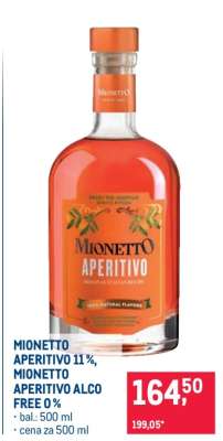 MIONETTO APERITIVO 11%, MIONETTO APERITIVO ALCO FREE 0%