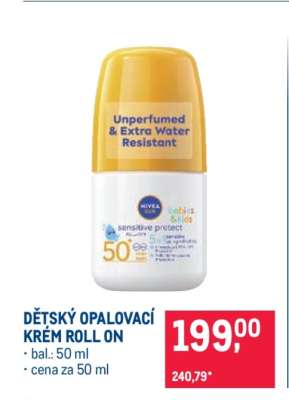 DĚTSKÝ OPALOVACÍ KRÉM ROLL ON