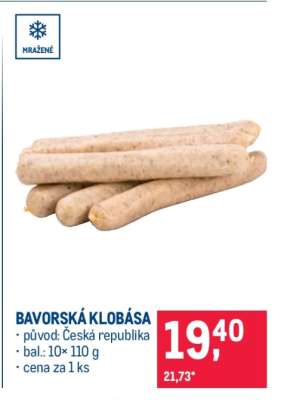 Bavorská klobása