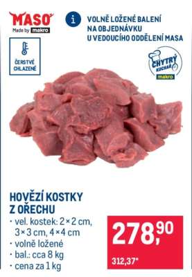 HOVĚZÍ KOSTKY Z OŘECHU