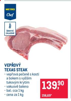 VEPŘOVÝ TEXAS STEAK
