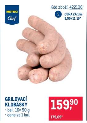 Grilovací klobásky