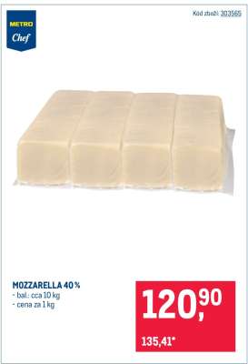 Mozzarella 40 %