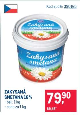 Zakysaná smetana 16%