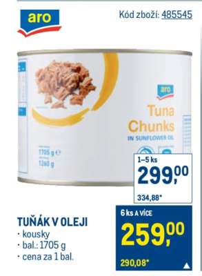 Tuňák v oleji