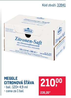 MEGGLE CITRONOVÁ ŠŤÁVA