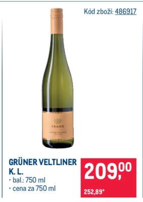 GRÜNER VELTLINER K. L.