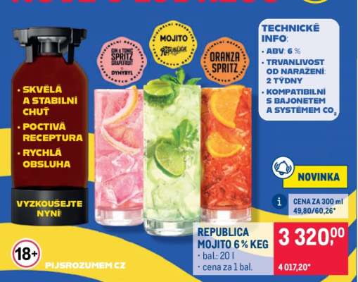 REPUBLICA MOJITO 6 % KEG
