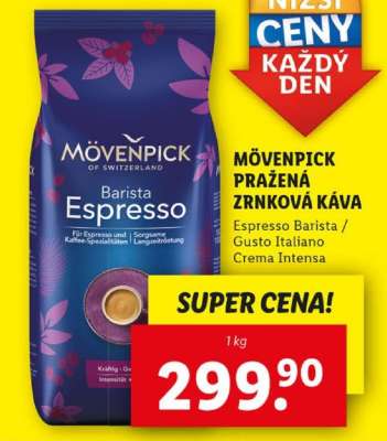 MÖVENPICK PRAŽENÁ ZRNKOVÁ KÁVA