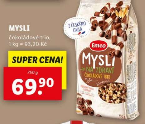 MYSLI čokoládové trio