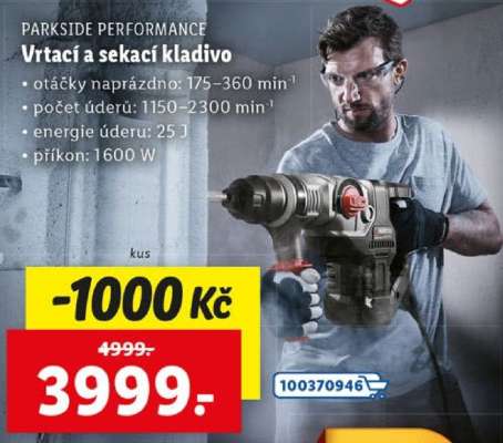 PARKSIDE PERFORMANCE Vrtačí a sekací kladivo