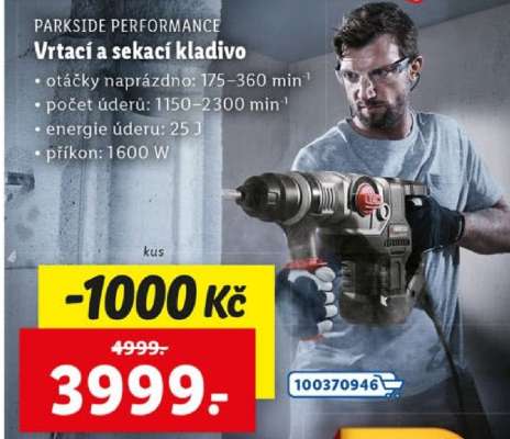 PARKSIDE PERFORMANCE Vrtačí a sekací kladivo