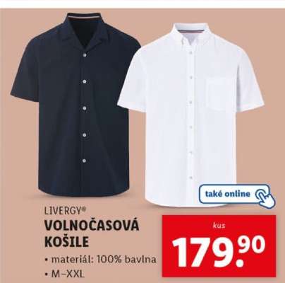 LIVERGY® VOLNOČASOVÁ KOŠILE