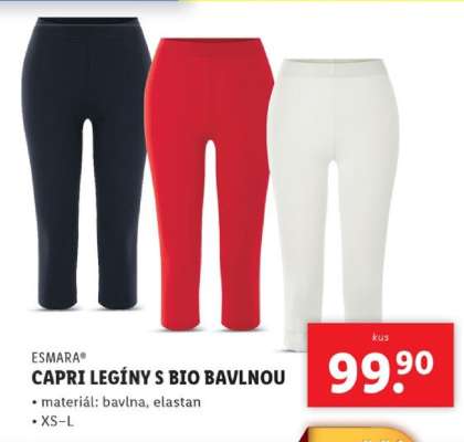 ESMARA® CAPRI LEGÍNY S BIO BAVLNOU