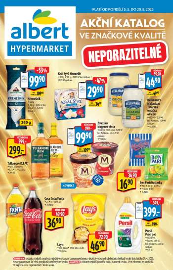 Leták Albert Hypermarket - 5.5.2025 - 20.5.2025.