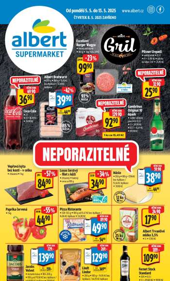Leták Albert Supermarket - 5.5.2025 - 13.5.2025.