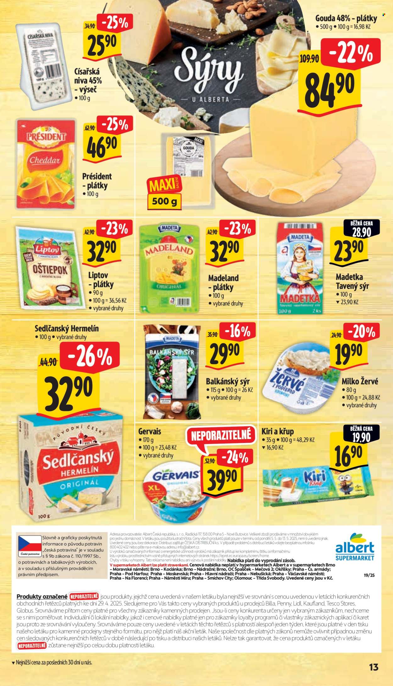 Leták Albert Supermarket - 5.5.2025 - 13.5.2025. Strana 1