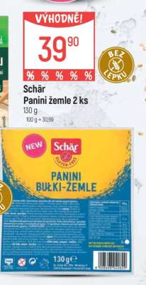 Schär Panini žemle 2 ks