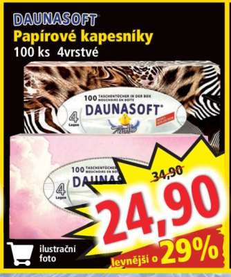 DAUNASOFT Papírové kapesníky