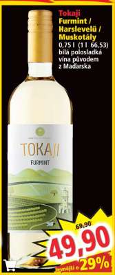 Tokaji Furmint / Harslevelü / Muskotály