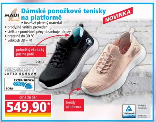 Dámské ponožkové tenisky na platformě