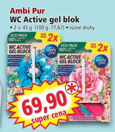 Ambi Pur WC Active gel blok