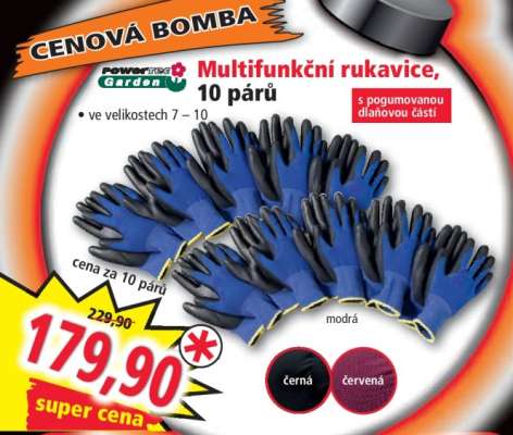 Multifunkční rukavice, 10 párů