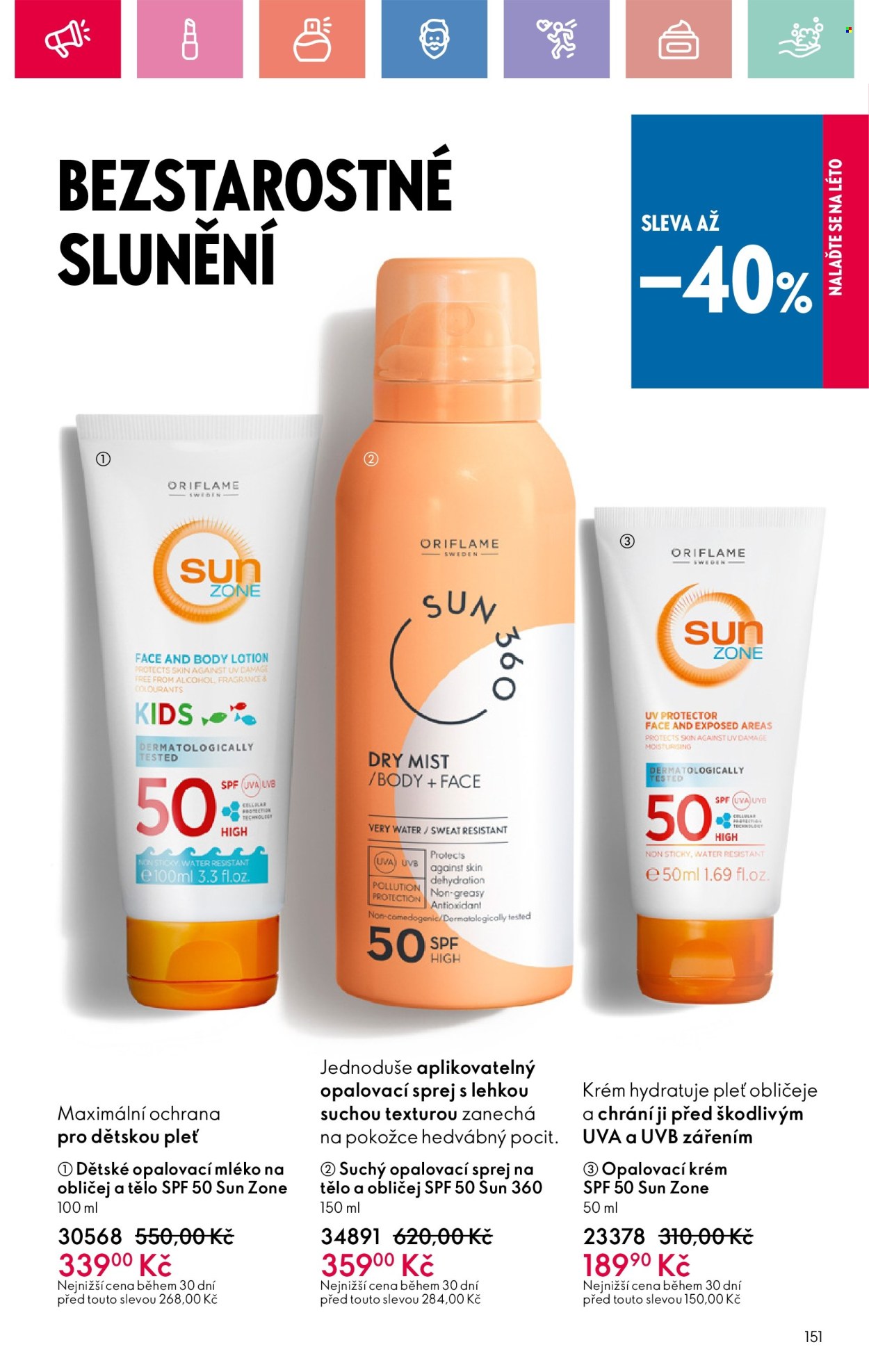 Leták ORIFLAME - 4.5.2025 - 24.5.2025. Strana 1