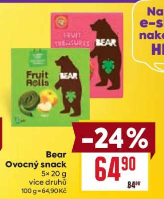 Bear Ovocný snack