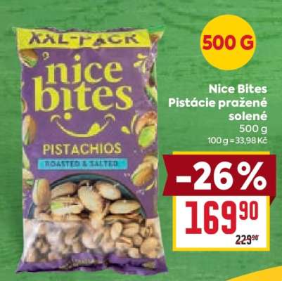 Nice Bites Pistácie pražené solené